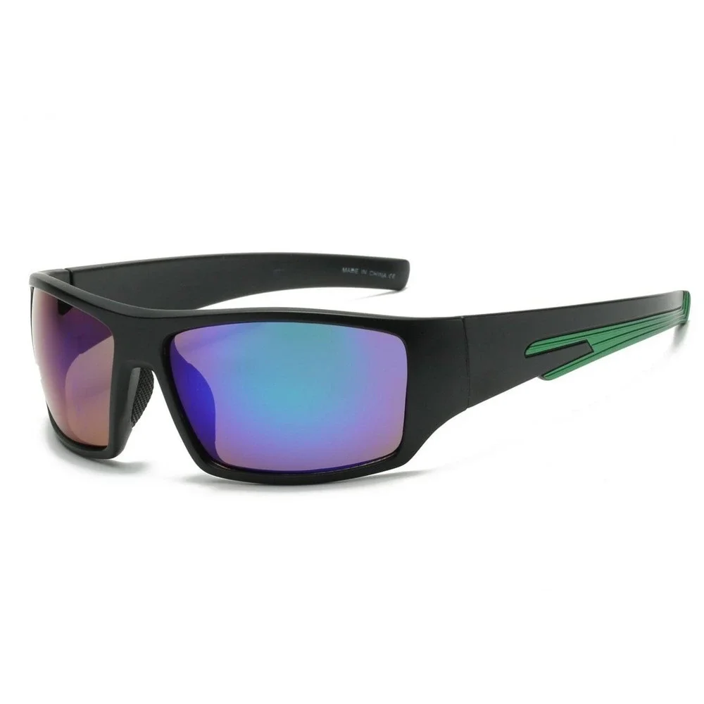 Blue Mirror Lens Sunglasses Fishing Style Performance Outdoor Worker Comfortable